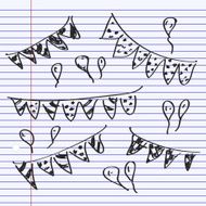 Simple doodle of some bunting N3