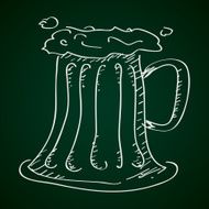 Simple doodle of a beer glass N5