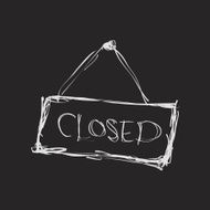 Simple doodle of a closed sign N2