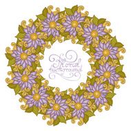 Vector Colored Floral Background N22