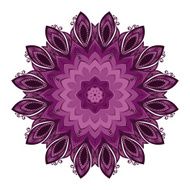 Vector Beautiful Deco Colored Mandala N18