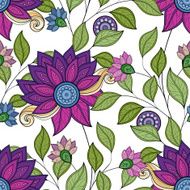 Vector seamless floral pattern N63