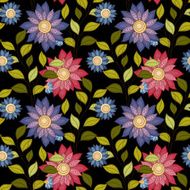 Vector seamless floral pattern N65