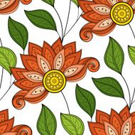 Vector seamless floral pattern N66