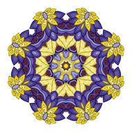 Vector Beautiful Deco Colored Mandala N21