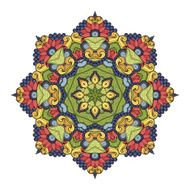 Vector Beautiful Deco Colored Mandala N22