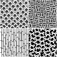 set of black and white seamless textures