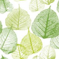 Seamless floral pattern with leaves