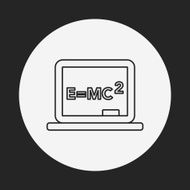 Physics class line icon N5
