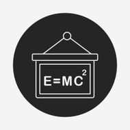 Physics class line icon N7