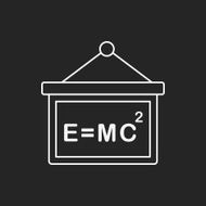 Physics class line icon N8