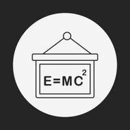 Physics class line icon N9