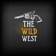 Wild west badges design Vintage western elements N3