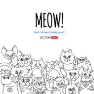 doodle cat background