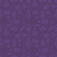 Sci-fi retro pattern