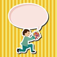 wedding couple theme elements vector eps N25