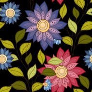 Vector seamless floral pattern N67