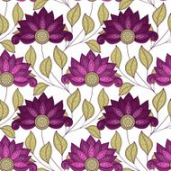 Vector seamless floral pattern N71