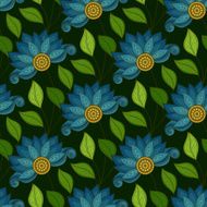 Vector seamless floral pattern N72