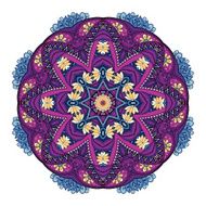 Vector Beautiful Deco Colored Mandala N39