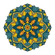 Vector Beautiful Deco Colored Mandala N40