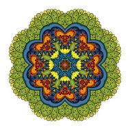 Vector Beautiful Deco Colored Mandala N41