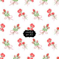 Seamless Floral Pattern with Roses Vector illustration eps10 N2