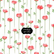 Seamless Floral Pattern with Roses Vector illustration eps10 N6