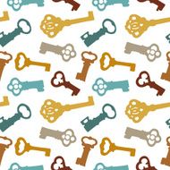 Seamless pattern with keyes