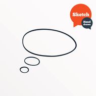 Hand drawn speech bubble Talk symbol