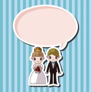 wedding couple theme elements vector eps N28