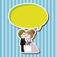 wedding couple theme elements vector eps N34