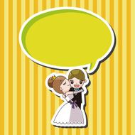 wedding couple theme elements vector eps N35