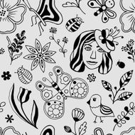 Seamless doodles pattern N2