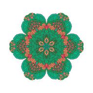 Round ornament Indian pattern Mandala