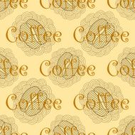 Brown coffee seamless pattern N2