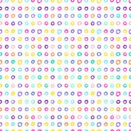 Doodle seamless pattern with handmade circles hand-drawing simple graphic elements