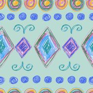 Seamless abstract hand drawn pattern N2