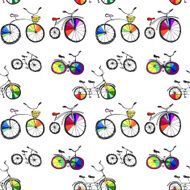Bicycle seamless pattern N3