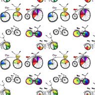 Bicycle seamless pattern N3