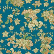 ornamental colored seamless floral pattern