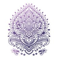Beautiful Indian floral mandala ornament N27