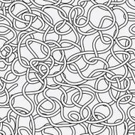 Seamless Pattern With Hand Drawn Knot Lines