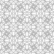 tribal abstract hand-drawn seamless pattern N7