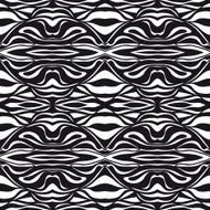 Pretty abstract seamless pattern - black and white tribal background