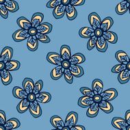 Seamless pattern with leaves N9