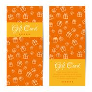 Vector vertical gift cards Banners brochures set
