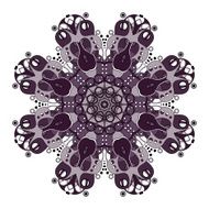 Vector Beautiful Deco Colored Mandala N43