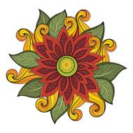Vector Colored Floral Background N30