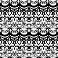 Vector Seamless Monochrome Ornate Pattern N24